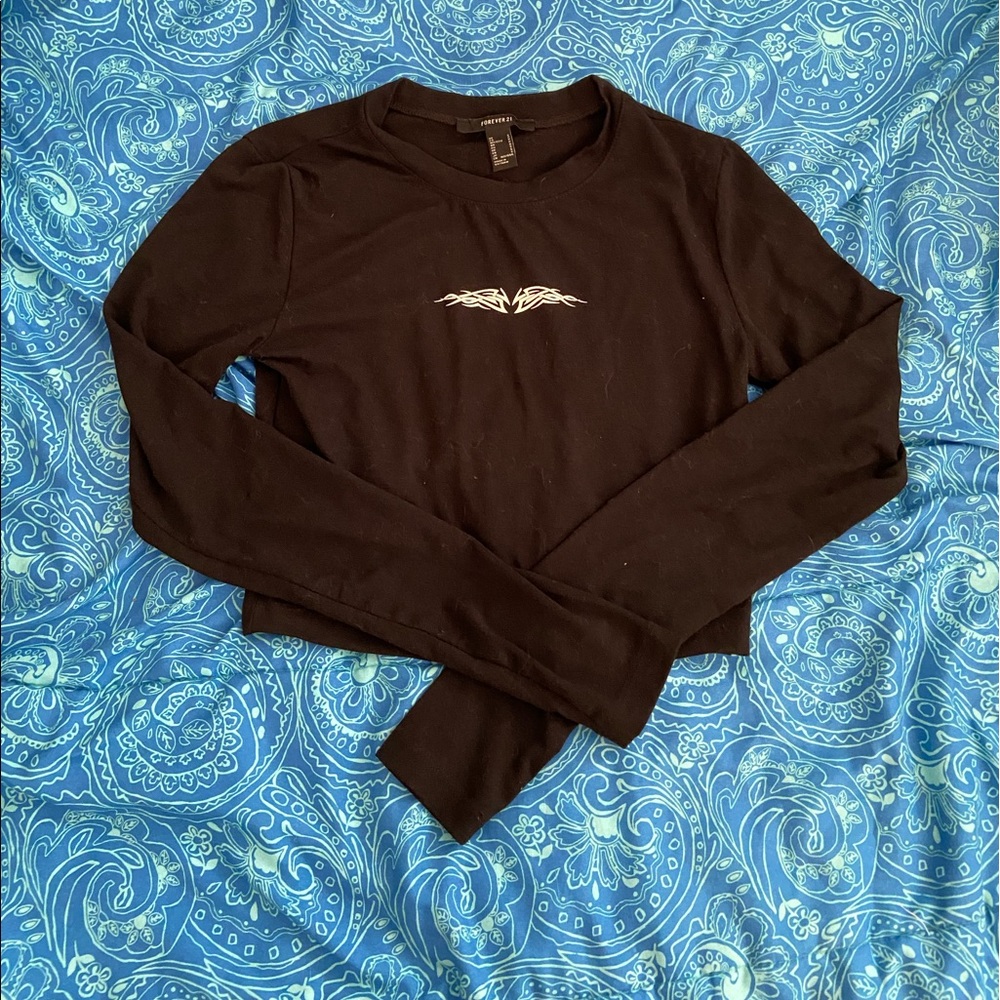 forever 21 cropped long sleeve